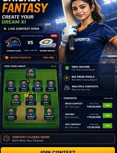 Bet111 (online betting) fantasy cricket & matchday visual 3